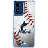 MLB Miami Marlins Game Ball Moto G 5G (2024) Clear Case