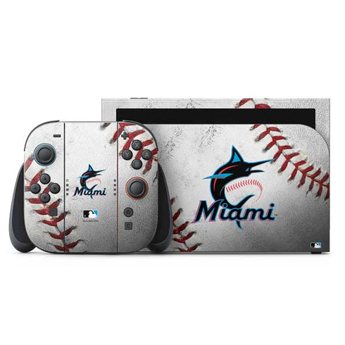 MLB Miami Marlins Game Ball Nintendo Skins