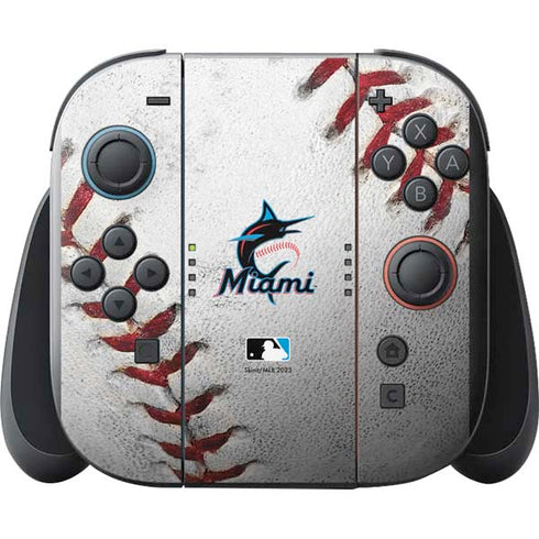 MLB Miami Marlins Game Ball Nintendo Switch 2 (2025) with Joy-Con Skin