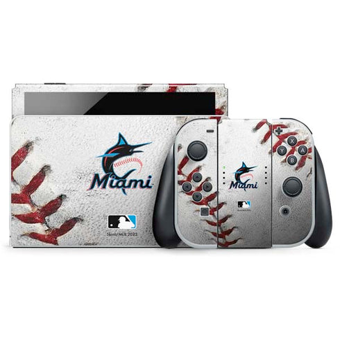 MLB Miami Marlins Game Ball Nintendo Skins