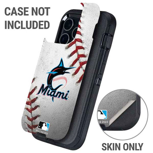 MLB Miami Marlins Game Ball Otterbox Defender iPhone Skin