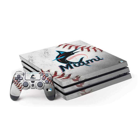 MLB Miami Marlins Game Ball PlayStation PS4 Skins