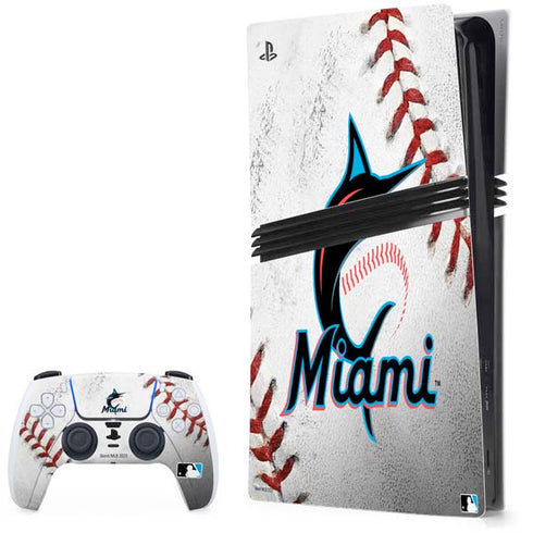 MLB Miami Marlins Game Ball PS5 Pro Bundle Skin