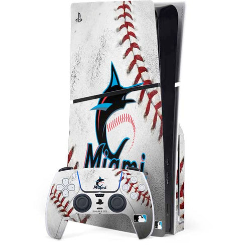 MLB Miami Marlins Game Ball PlayStation PS5 Skins