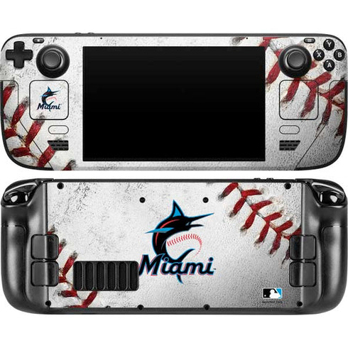 MLB Miami Marlins Game Ball Steam Deck Handheld Gaming Computer OLED Skin