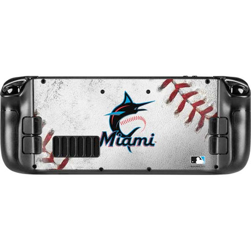 MLB Miami Marlins Game Ball Steam Deck Handheld Gaming Computer OLED Skin