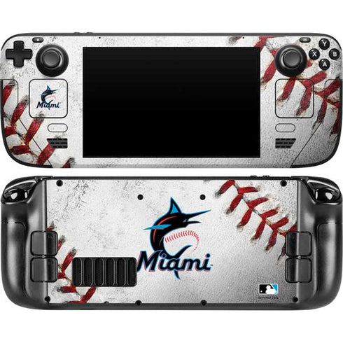 MLB Miami Marlins Game Ball Steam Deck Handheld Gaming Computer Skin