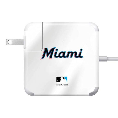 MLB Miami Marlins Home Jersey 85W Power Adapter (15 and 17 inch MacBook Pro Charger) Skin
