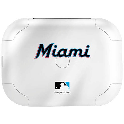 MLB Miami Marlins Home Jersey Amazon Echo Buds Skin