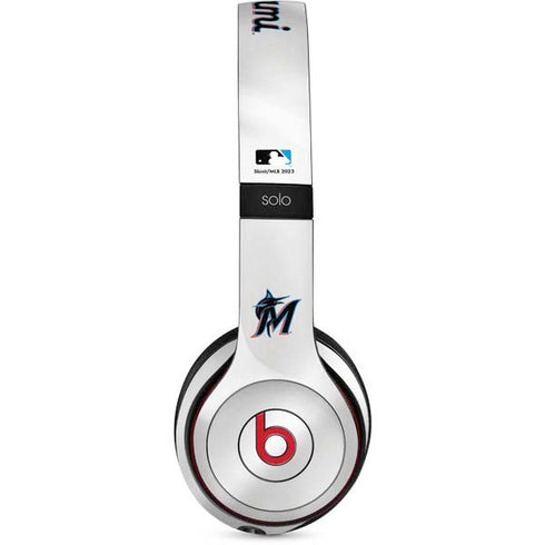 MLB Miami Marlins Home Jersey Beats Solo 3 Wireless Skin
