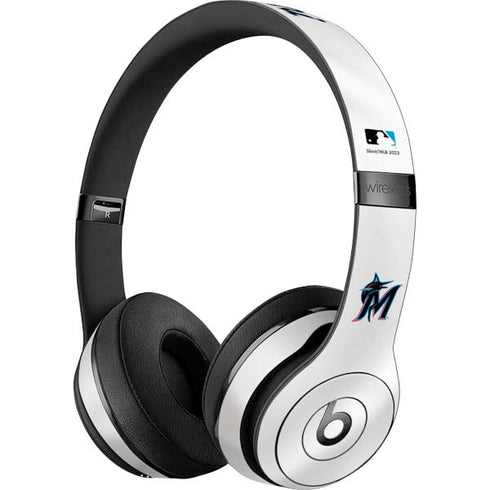 MLB Miami Marlins Home Jersey Beats Solo 3 Wireless Skin