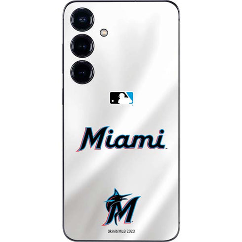 MLB Miami Marlins Home Jersey Galaxy A16 5G Skin