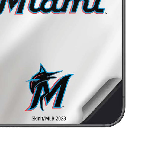 MLB Miami Marlins Home Jersey Galaxy A16 5G Skin