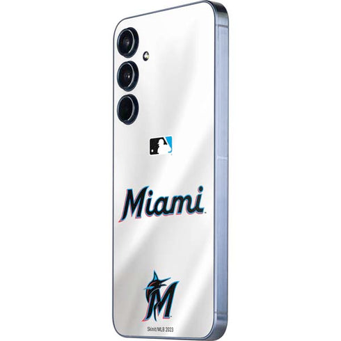 MLB Miami Marlins Home Jersey Galaxy A35 5G Skin