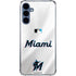 MLB Miami Marlins Home Jersey Galaxy A55 5G Clear Case