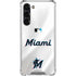 MLB Miami Marlins Home Jersey Galaxy S24 FE Clear Case