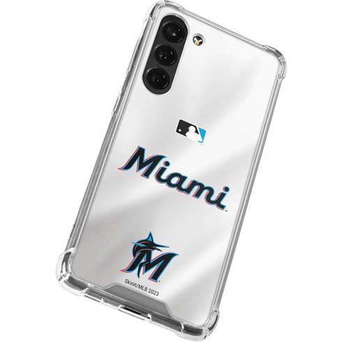 MLB Miami Marlins Home Jersey Galaxy S24 FE Clear Case