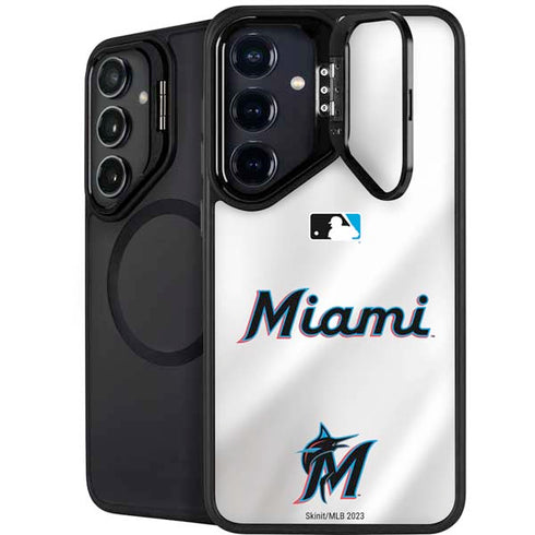 MLB Miami Marlins Home Jersey Galaxy S24 FE Kickstand Case