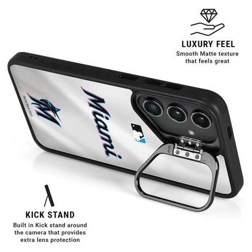 MLB Miami Marlins Home Jersey Galaxy S24 Kickstand Case