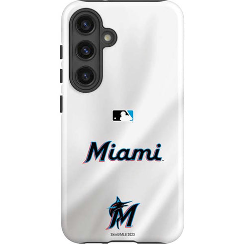 MLB Miami Marlins Home Jersey Galaxy S25 Plus Impact Case