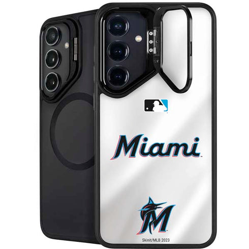 MLB Miami Marlins Home Jersey Galaxy S25 Plus Kickstand Case