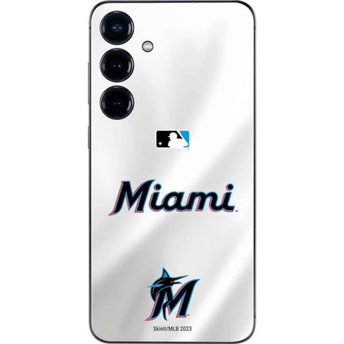 MLB Miami Marlins Home Jersey Galaxy S24 Plus Skin