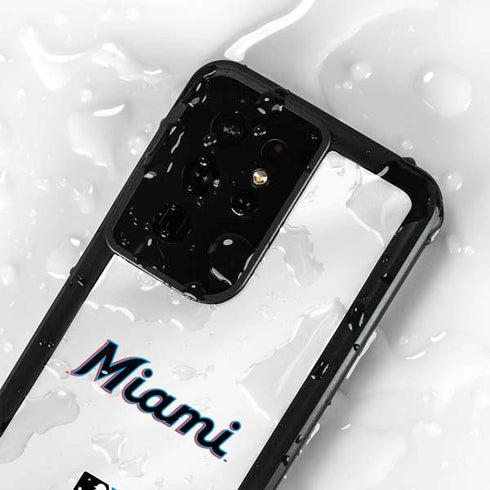 MLB Miami Marlins Home Jersey Galaxy S24 Ultra Waterproof Case
