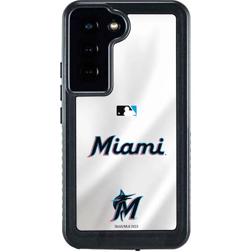 MLB Miami Marlins Home Jersey Galaxy S24 Waterproof Case