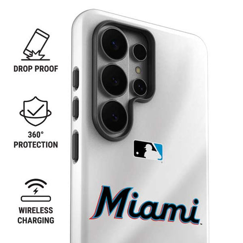 MLB Miami Marlins Home Jersey Galaxy S26 Ultra Impact Case