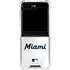 MLB Miami Marlins Home Jersey Galaxy Z Flip6 Clear Case