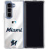 MLB Miami Marlins Home Jersey Galaxy Z Fold5 5G Clear Case