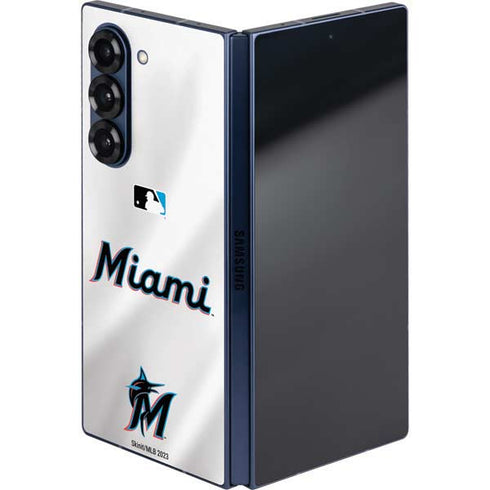MLB Miami Marlins Home Jersey Galaxy Z Fold6 Skin
