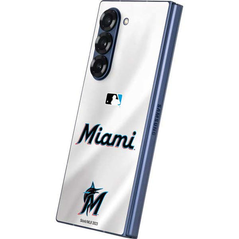 MLB Miami Marlins Home Jersey Galaxy Z Fold6 Skin