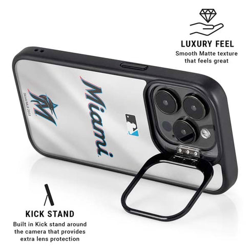MLB Miami Marlins Home Jersey iPhone 13 Pro Kickstand Case