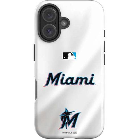 MLB Miami Marlins Home Jersey iPhone 16 Impact Case