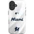 MLB Miami Marlins Home Jersey iPhone 16 Magsafe Impact Case