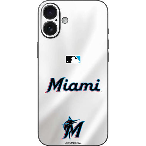 MLB Miami Marlins Home Jersey iPhone 16 Plus Skin