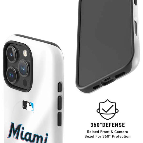 MLB Miami Marlins Home Jersey iPhone 16 Pro Max Magsafe Impact Case