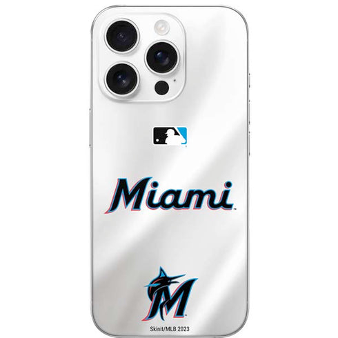 MLB Miami Marlins Home Jersey iPhone 16 Pro Skin