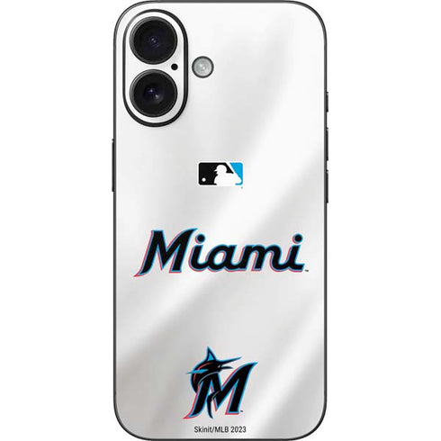 MLB Miami Marlins Home Jersey iPhone 16 Skin