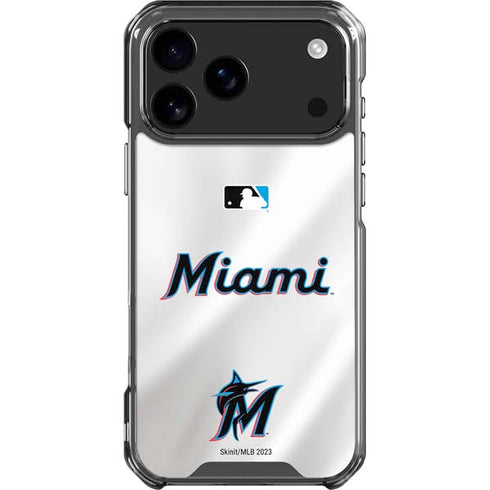 MLB Miami Marlins Home Jersey iPhone 18 Pro Max Clear Case