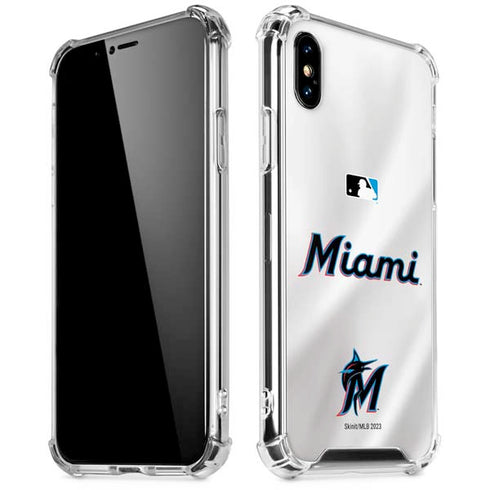 MLB Miami Marlins Home Jersey iPhone X/XS Clear Case