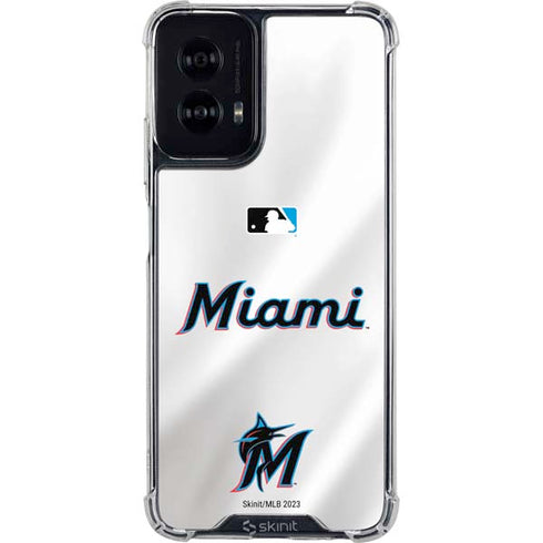 MLB Miami Marlins Home Jersey Moto G Power 5G (2024) Clear Case