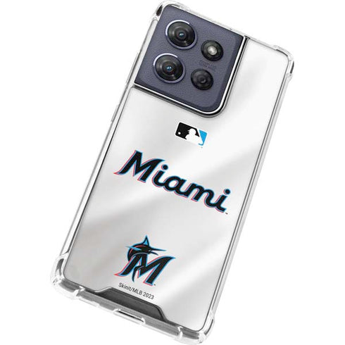 MLB Miami Marlins Home Jersey Moto G Power 5G (2025) Clear Case