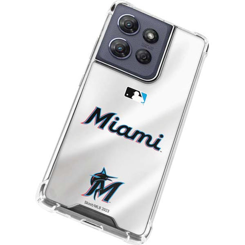 MLB Miami Marlins Home Jersey Moto G Stylus 5G (2025) Clear Case