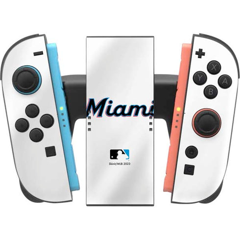 MLB Miami Marlins Home Jersey Nintendo Switch 2 (2025) Joy-Con Controller Skin