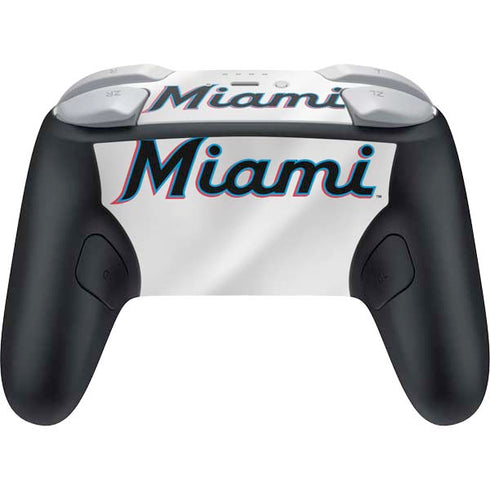 MLB Miami Marlins Home Jersey Nintendo Switch 2 (2025) Pro Controller Skin