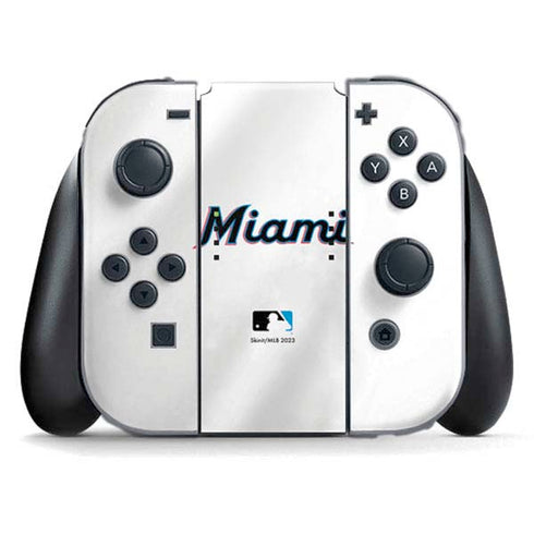 MLB Miami Marlins Home Jersey Nintendo Skins