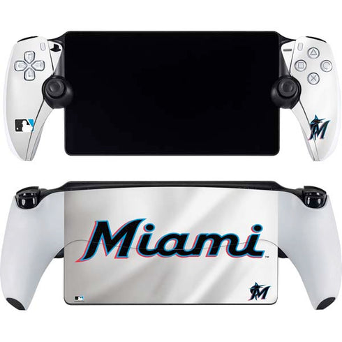 MLB Miami Marlins Home Jersey PlayStation Portal Remote Player Skin