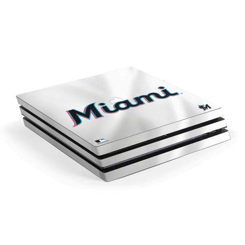 MLB Miami Marlins Home Jersey PlayStation PS4 Skins